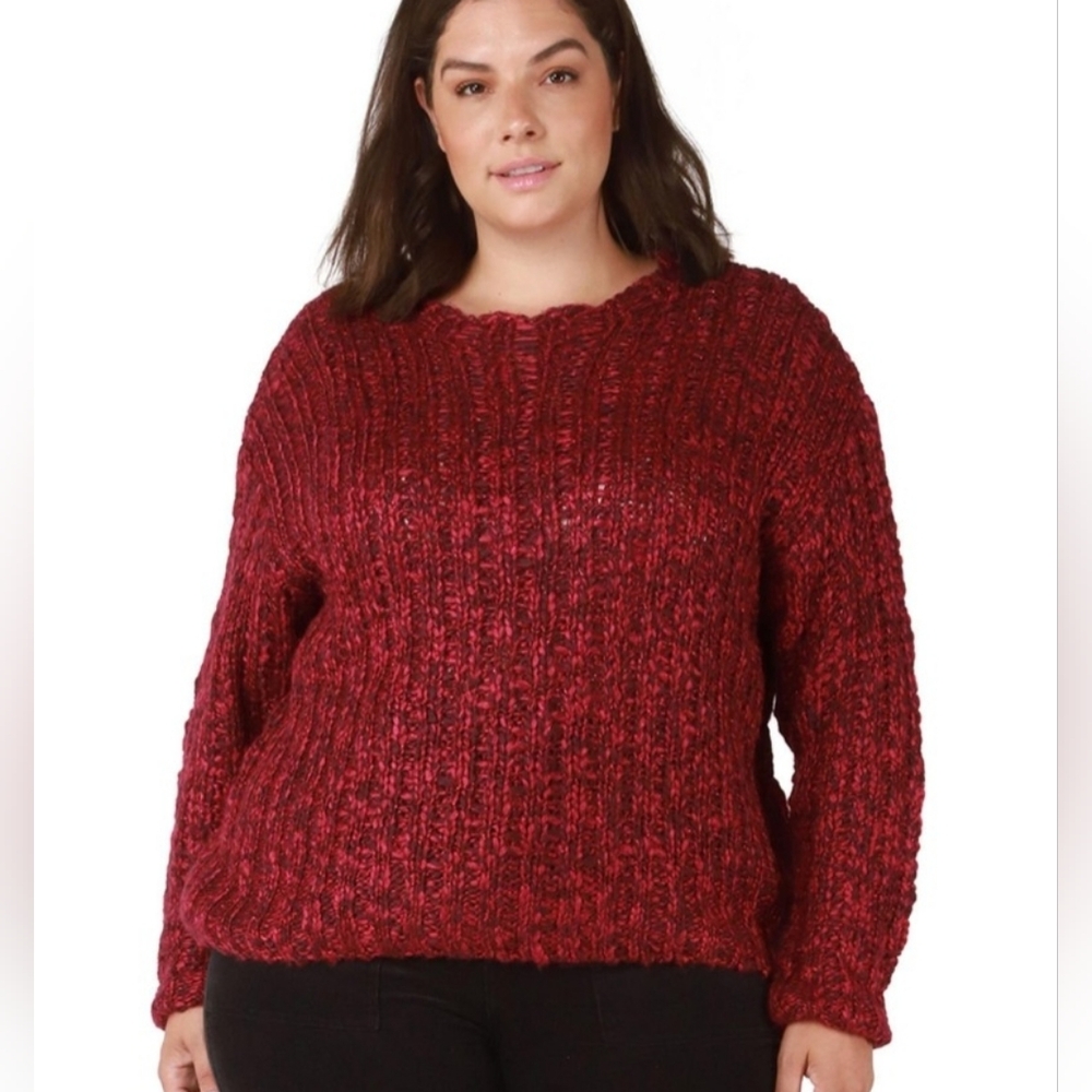 🌼 2 / $50 🌼 DEX berry Loose Knit Sweater Size 3x